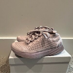 NOBULL Pink Athletic Shoes with Knitted Upper and Foam Midsole